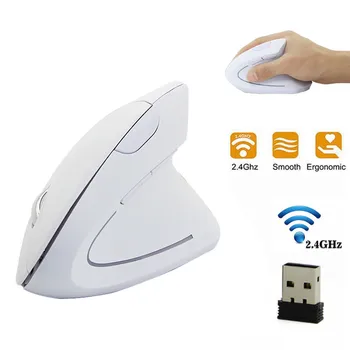 Bezdrôtová Myš Myší Ergonomická myš Vertikálne 1600DPI hra Dizajn 2,4 GHz, USB Myš Desktop Úrad Zábavy Príslušenstvo