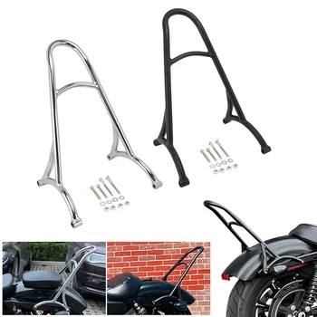 Black Motocykel Zadné Operadlo Spolujazdca Sissy Bar Chrome Pre Harley Sportster XL1200 XL883 XL 72 48 Železa 2004-Up