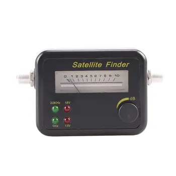 Black Satelitné vyhľadávanie Mini Digitálny LCD Displej Plastové Digitálny LCD Displej Satelitného Signálu Finder Meter Tester