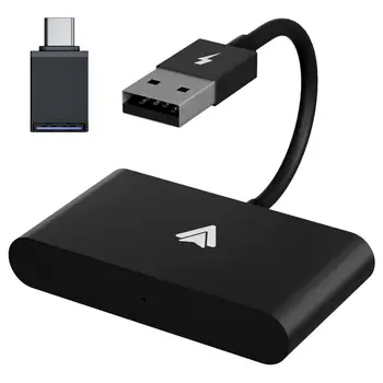 Bluetooth-kompatibilného Adaptéra Pre Carplay Drôt-riadené Bezdrôtový Adaptér, Systém Android Navigáciu do Auta USB Typu C Konektor