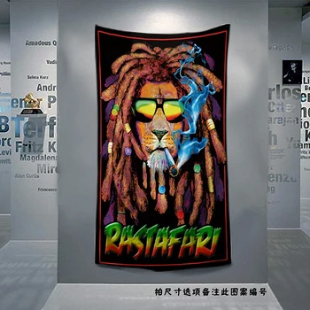 Bob Marley Retro Plagátu Jamajský Reggae Rockovej Hudby, Vlajky, Zástavy Gobelín Nástenná Maľba Bar, Kaviareň V Spálni Pozadí Dekor Handričkou