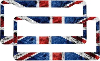 Britská Vlajka Špz Rám Vintage Britskou Vlajkou Špz Rám 2 Pack Spojené Kráľovstvo Vlajka Špz Kryt
