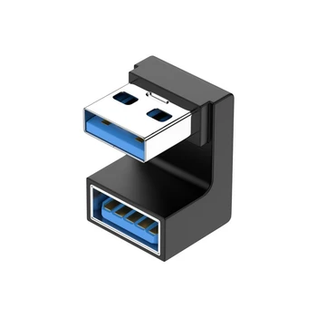 C5AE 180 Stupňov Nahor/Nadol Šikmého USB 3.0 Samec Samica Predlžovací Adaptér pre Notebook PC USB Nabíjačku Rozšírenie Konvertor