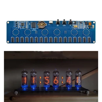 DIY In14 Nixie Tube Clock Digitálne LED Hodiny Darček Doska Auta , PCBA Č Rúry Stabilné A Spoľahlivé, Praktické A Trvanlivé