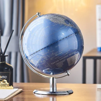 Decoración de globo terráqueo Retro, mapa del mundo terrestre, decoración moderny del hogar, geografía, educación