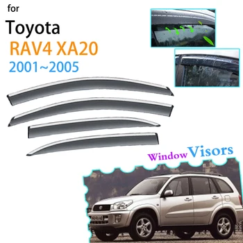 Deflektor pre Toyota RAV4 RAV 4 XA20 5-Dverové 2001~2005 2002 Okno Clony proti oslneniu Markíza Slnko, Dážď Tieni Stráže Chránič Auto Príslušenstvo