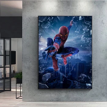 Disney Filmy Plagát Spiderman Wall Art Vytlačí Plátno, Maľovanie na Obrázok pre nástennú maľbu Obývacia Izba Moderné Domáce Dekorácie, Darčeky