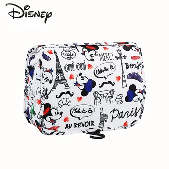 Disney Mickey je Nové Nepremokavé Veľkú Kapacitu make-up Taška Módu Cartoon Wash Bag pre Cestovanie Prenosné Kozmetika Skladovanie Taška