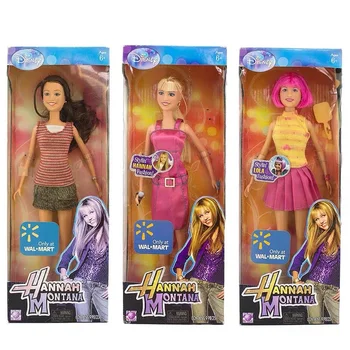 Disney Roztomilý Kawaii Hannah Montana Roztomilý Simulácia Fashion Dress Up Play Dom Bábika Darček Toy Model Anime Postava Zbierať Ozdoby