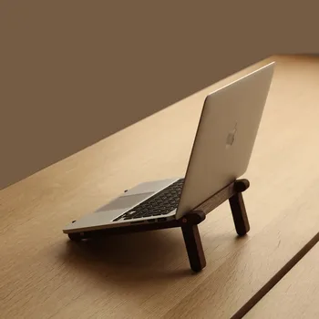 Drevené Podporu Notebook Stôl Tvorivé Ploche Office Home Skladovanie Držiteľa Vhodné Nosiť Pekné pre Cestovanie