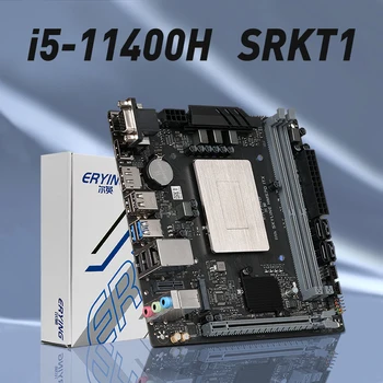 ERYING Herné PC M-ITX Počítače Doska s Palubným Core CPU Auta i5 11400H i5-11400H SRKT1 6C12T DDR4 Počítač Montáž Nastaviť