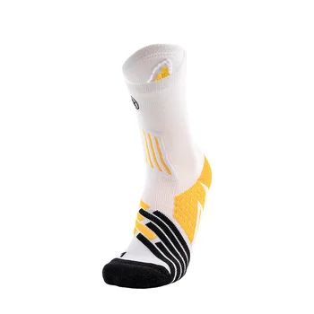 Elite Profesionálne pánske Športové Ponožky pre Basketbal Rýchle Suché Priedušné Polstrovanie Maratón Beh Ponožky Lezenie Fitness