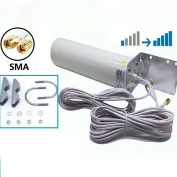 Extender 3G, 4G Dual SMA Male Vonkajší Signál Diaľkového ovládača Signálu Zosilňovač Router Demodulátor Signál Booster