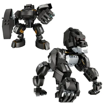 Forange Gorila Bojovníka Deformácie Robot Stavebné Bloky Pre Montáž Modelu Chlapec Malé Častice Montované Budovy Bloku Hračky