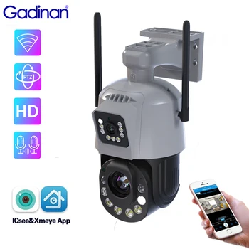 Gadinan 6MP Wifi PTZ IP Kamera, Vonkajšie Ľudských Detekcie Duálny Objektív Dvojitá Obrazovka 50x Zoom Bezdrôtové Zabezpečenie Dohľadu CCTV Kamery