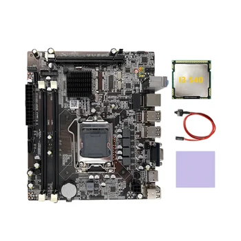 H55 Doske LGA1156 Podporuje I3 530 I5 760 Série CPU DDR3 Pamäte Doske+I3 540 CPU+Switch Kábel+Tepelná Pad