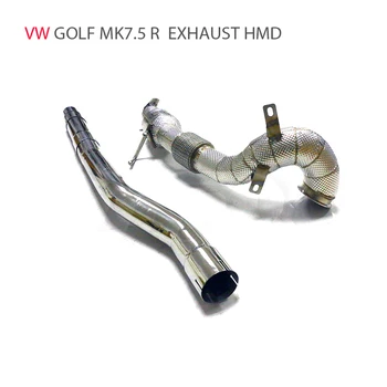 HMD Auto Príslušenstvo Výfukov Downpipe Armatúry Pre Volkswagen VW Golf 7.5 R S katalyzátora Hlavičky Catless Rúry
