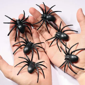 Halloween Spider Plastové Umelé Hmyzu Animal Model Cosplay Žart Zábavné Trik Vtip Hračky Strany Domáce Dekorácie, Rekvizity 6Pcs/Set