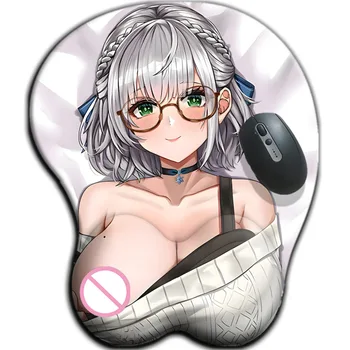 Hololive Shirogane Noel Super Veľká Veľkosť Big Oppai Podložka pod Myš Sexy 3D Anime, Hier Prsia Mat Gaming MousePad