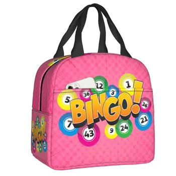 Horúca Hra Bingo Izolované Obed Box pre Ženy Prenosné Teplé er Tepelnej Obed Taška Deti Školy Piknik Jedlo Kontajner Tote