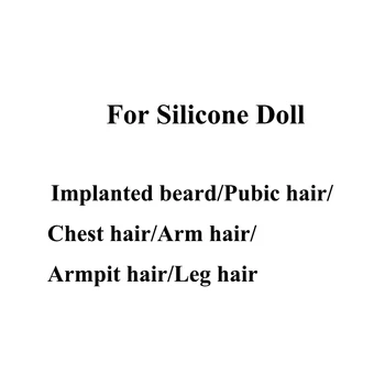 Implantované brady/ochlpenie/hrudníka vlasy/zápästie vlasy/podpazuší vlasy/nohu vlasy pre Silikónové Bábika