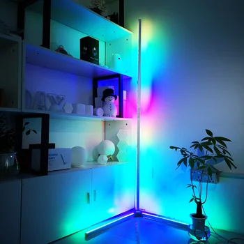 Inovovaný Cornor Lampa Moderného Dizajnu Aplikácie Ovládanie Nordic Aurora Farebné Vysoký Poschodí Lampa Rohu Stojí Led Svetlá Izba Dekor