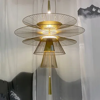 Japonský Štýl Oka Kovový Prívesok LED Svetlo Závesné Svietidlo pre Nádvorí Vchod, Obývacia Izba Retro Umenie Lustre Domova