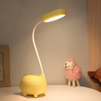 Jedinečný Dinosaura Stolná Lampa LED Nočné Svetlo pre Deti učia， Ochrana Očí Lampa USB Nabíjateľné Stolná Lampa je Najlepší Darček