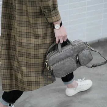 Jednoduché, bežné dizajnér prírodné originálne kožené dámske multi-vrecko v kabelke každodennej práce strana luxusné ramenný messenger taška