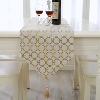 Jednoduché, moderné módne stôl runner kruhu výšivky tabuľka mat posteľ vlajka obrus stola dekorácie handričkou