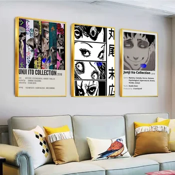 Junji Ito Whitepaper Plagát Nepremokavé Papierové Nálepky Kaviarni Bar Nálepky Nástenné Maľby