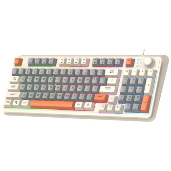 K82 Mechanical Gaming Keyboard Káblové Usb Zmiešané Farby Svetla Účinok Klávesnice 94 Kľúče Notebook, Tablet Ploche Príslušenstvo