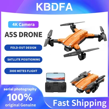KBDFA A5S 4K Profesionálny Vojak HD 6K Dual Camera S Prekážkou AvoidanceDron Holde Skladacia Orange Black Quadcopter Hračka Dary