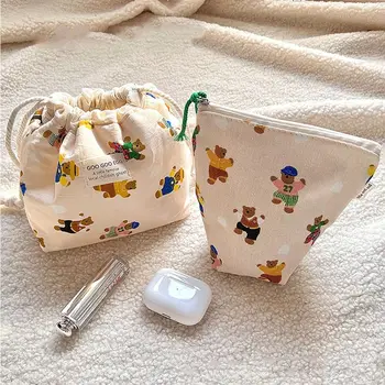 Kapacita Ženy Kozmetická Taška Multifunkčné Jednoduchá Kozmetická Taška Make-Up Vrecku Toaletná Šnúrkou Taška Na Cestovanie Wash Bag