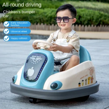 Kart Elektrické nárazníku auta na Diaľkové ovládanie Batérie Powered Detí Dieťa Big Boy Toy Jazdu Na Elektrických Bump Baby Deti Dodgem