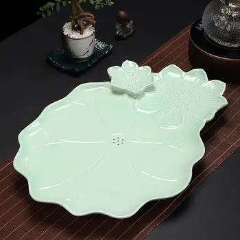 Keramické Gong Fu Čaju Zásobník Kuchyňa Čínska Stolná Skladovanie Čaju Zásobník Luxusné Vody Vstrebáva Vassoi Da Portata Office Príslušenstvo YY50TT