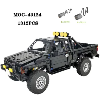 Klasické MOC-43124 stavebným Super Off Road Jeep Vysokej obtiažnosti Montáž 1312PCS Dospelých a Detí, Narodeniny Hračka Darček