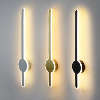 Kreatívne LED pásy lineárne svetlo pre spálne, nočné osvetlenie, moderné a jednoduché Nordic steny v obývacej izbe svietidlá lampa