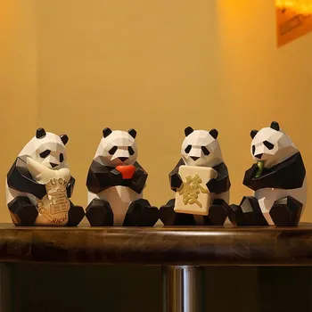 Kreatívne Panda Fortune Swing Office Desktop Obývacia Izba Víno Kabinet Verandu Domáce Dekorácie Fortune Obrad, Darčeky, Doprava Zdarma