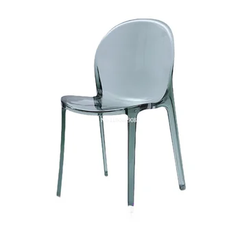 Kreatívne transparentné dizajnér jedálenské stoličky domov taliansky čisté červené plastové moderný minimalistický voľný čas stoličky дизайнерская мебель
