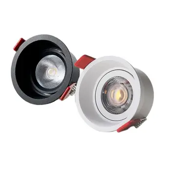 Kruhový stmievanie hĺbka anti-glare LED COB zapustené downlight 7W/9W/12W/15W/18W/20W vnútorné osvetlenie AC85-265V
