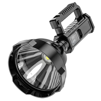 Lampy, exteriérové LED Prenosné Baterka Držiak Lampy High-Výkon Vodotesný USB Nabíjateľné Silné Svetlo Svetlomet