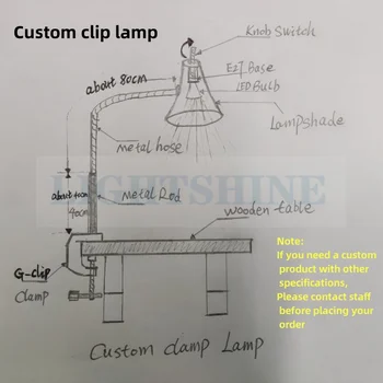 Led Stroj Pracovné Svetlo Vlastné Pracovné Osvetlenie, Lampy, Opravy Svorka Lampa 220VAC