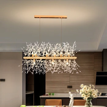 Luxusné Spálne Luster Obývacia Izba Lampa Tvorivé Osobnosti Postmoderných Jednoduché Púpava In Crystal Jedáleň Lampa