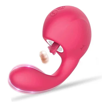 Lízanie G-Spot Vibrátor Klitorálny Stimulácia Multi Rýchlostné Vibračné Mäkké Silikónové Dildo Pošvy Masáž Dospelých, Sexuálne Hračky