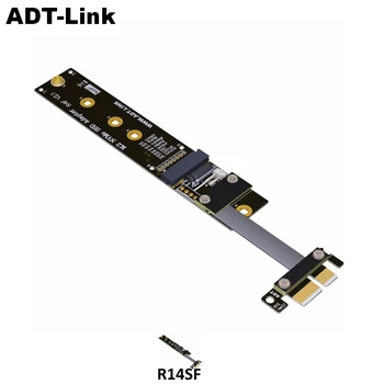 M. 2 M key NVMe SSD PCI-e PCIe x1 Adaptér Stúpačky Karty Flexibilné Plochý Kábel M2 keyM PCI-Express slot karty pci express 1x Gen3.0 R14SF