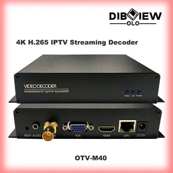 M40 4K UHD H265 H264 IP HDMI Facebook Youtube RTMP RTSP HTTP UDP M3u8 HLS Live Media Streaming Video Streaming IPTV Dekodér