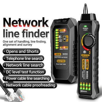 M469A Inteligentný Sieťový Kábel Tester RJ45 RJ11 Kábel siete LAN Tester Finder Drôt Tracker Prijímač Sietí Nástroj Siete Repair Tool