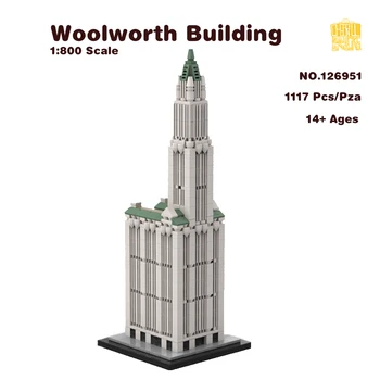 MOC 126951 WoolworthI Budovy 1:800 zmenšený Model S PDF Výkresy, Kvádre, Tehly DIY Narodeniny, Vianočné Darčeky