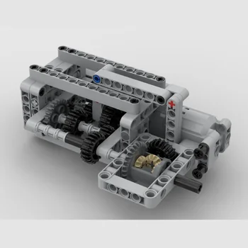 MOC-33658 3-stupňovou Automatickou Prevodovkou stavebným Model Pozdĺžne Elektrické Hračky Puzzle Deti Darček